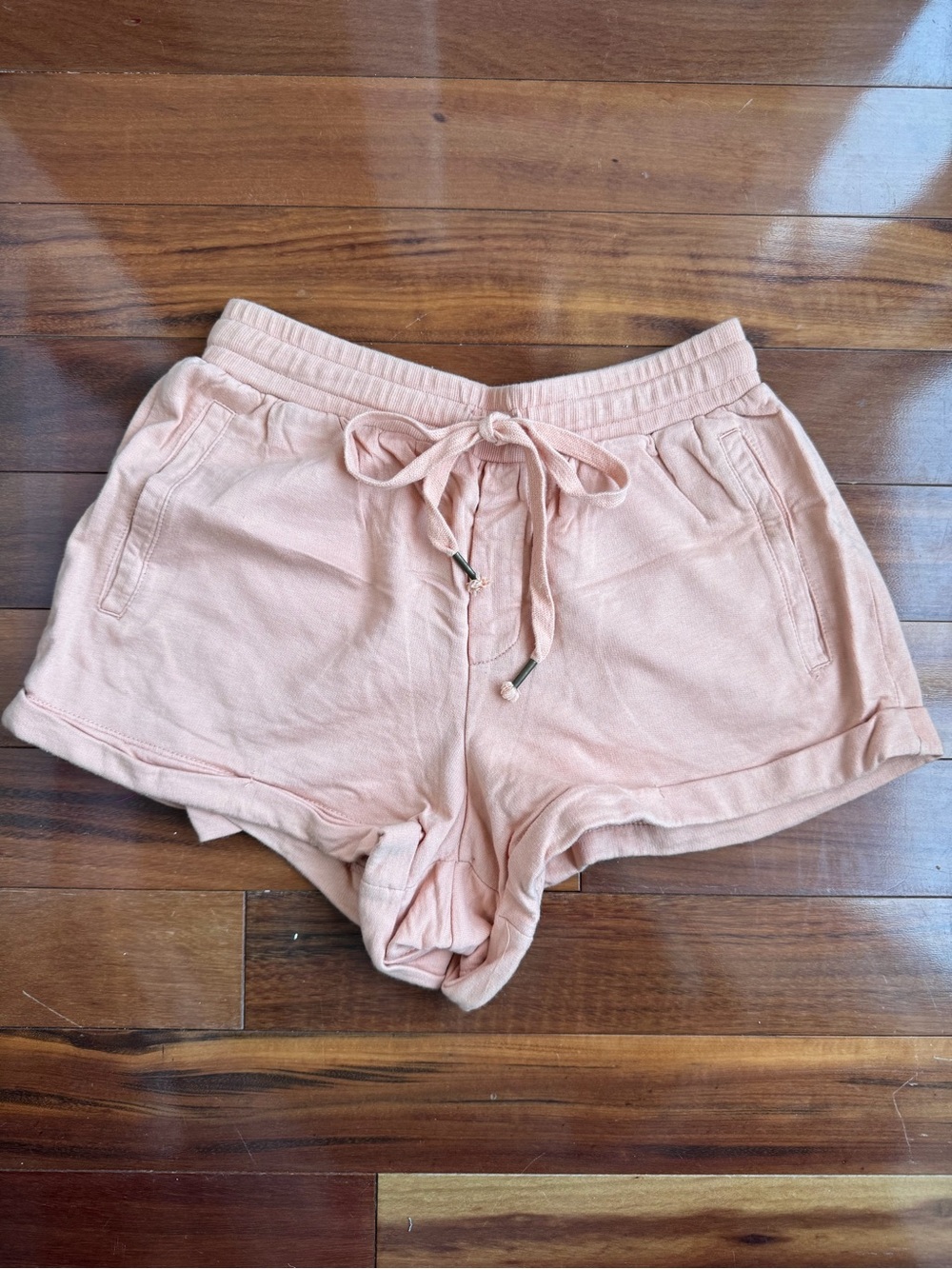 Young Fabulous & Broke Petal Pink Women’s XS Drawstring Athletic Sweat Shorts